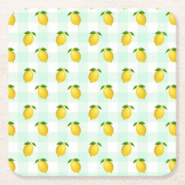 Lemon Citrus Summer Birthday Kartonnen Onderzetters