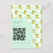 Lemon Citrus Summer Birthday Registry Informatiekaartje (Voorkant)