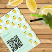 Lemon Citrus Summer Birthday Registry Informatiekaartje