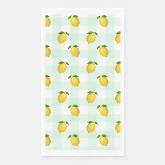 Lemon Citrus Summer Birthday Servet (Voorkant)