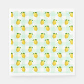 Lemon Citrus Summer Birthday Servet (Voorkant)