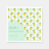 Lemon Citrus Summer Birthday Servet (Voorkant)