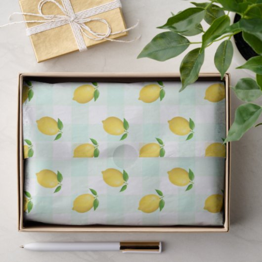 Lemon Citrus Summer Birthday Tissuepapier (Geschenk)