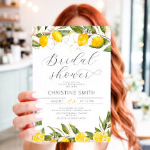 Lemon Citrus Summer Bridal Shower