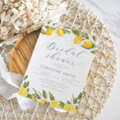 Lemon Citrus Summer Bridal Shower Kaart
