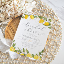 Lemon Citrus Summer Bridal Shower