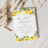 Lemon Citrus Summer Bridal Shower Kaart