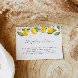 Lemon Citrus Summer Display Shower Vrijgezellenfee Informatiekaartje