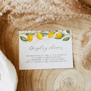 Lemon Citrus Summer Display Shower Vrijgezellenfee Informatiekaartje