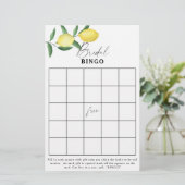 Lemon Citrus - Vrijgezellenfeest bingo (Staand voorkant)