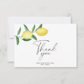 Lemon Citrus - vrijgezellenfeest dank je kaart (Voorkant)