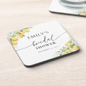 Lemon Citrus Vrijgezellenfeest drankenachtbaan Bier Onderzetter (Linkerzijde)