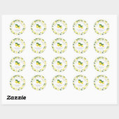Lemon Citrus Vrijgezellenfeest Main Squeeze Ronde Sticker (Vel)