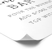 Lemon Citrus Vrijgezellenfeest Mimosa Bar Poster (Hoek)