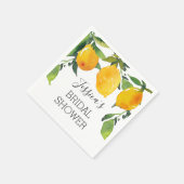 Lemon Citrus Vrijgezellenfeest Napkin Servet (Hoek)