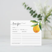 Lemon Citrus Vrijgezellenfeest Recipe Kaart (Staand voorkant)
