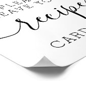 Lemon Citrus Vrijgezellenfeest Recipe Kaarten Sign Poster (Hoek)