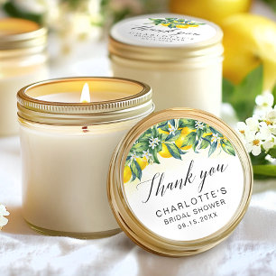 Lemon Citrus Vrijgezellenfeest Ronde Sticker