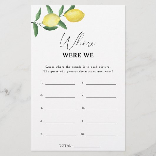 Lemon Citrus - Waar waren we vrijgezellenfeest? (Voorkant)