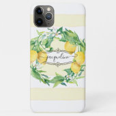 Lemon Citrus Waterverf Breedband Floral Wreator Case-Mate iPhone Case (Achterkant)