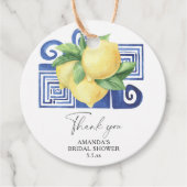 Lemon Citrus - Weddenschap Hartelijk dank Bedankjes Labels (Voorkant)