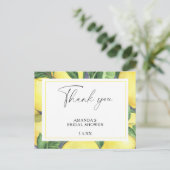 Lemon Citrus - Weddenschap Hartelijk dank Briefkaart (Staand voorkant)