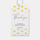 Lemon Citrus - Weddenschap Hartelijk dank Cadeaulabel (Voorkant)