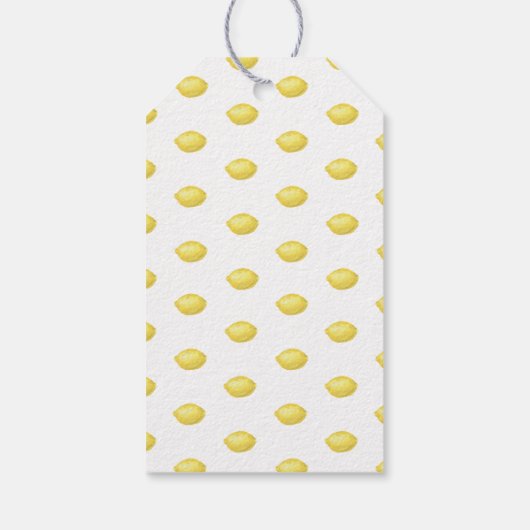 Lemon Citrus - Weddenschap Hartelijk dank Cadeaulabel (Achterkant)