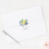 Lemon Citrus - Weddenschap Hartelijk dank Ronde Sticker (Envelop)