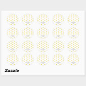 Lemon Citrus - Wedding Ronde Sticker (Vel)