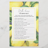 Lemon citrus - Wie kent het beste bruidespel (Voorkant)