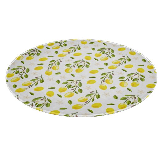 Lemon, Citrus Yellow en Green Snijplank (Hoek)