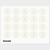 Lemon Citrus - Ze vond haar grote liefde Ronde Sticker (Vel)