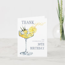 Lemon cocktail A tini bit Older 30th Birthday