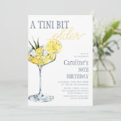 Lemon cocktail A tini bit Older 30th Birthday  Kaart (Staand voorkant)