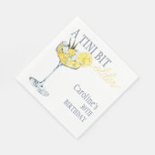 Lemon cocktail A tini bit Older 30th Birthday  Servet (Hoek)