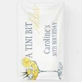 Lemon cocktail A tini bit Older 30th Birthday  Spandoek (Verticaal)