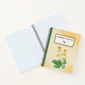 Lemon Columbine Bloem Gepersonaliseerde Compositie Notitieboek (Binnen)