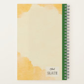 Lemon Columbine Bloem Gepersonaliseerde Compositie Notitieboek (Achterkant)