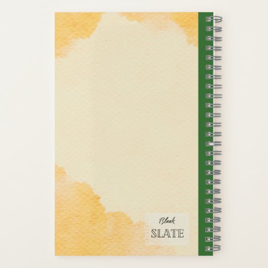 Lemon Columbine Bloem Gepersonaliseerde Compositie Notitieboek (Achterkant)