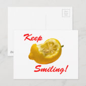 Lemon compositie blijft glimlachen! briefkaart (Voorkant / Achterkant)