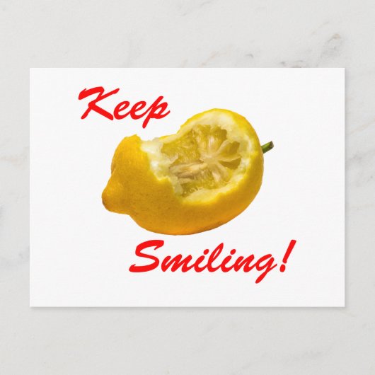 Lemon compositie blijft glimlachen! briefkaart (Voorkant)