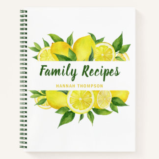 Lemon Cookbook dat favoriete familierecepten organ Notitieboek