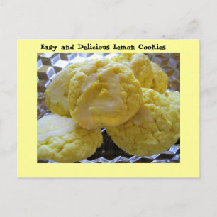 Lemon Cookie Recipe Briefkaart