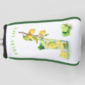 Lemon Cool Drink Funny Golf Head Hoesje Aangepaste Golfheadcover (Voorkant)