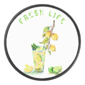 Lemon Cool Drink Lemonade Hockey Puck (Voorkant)