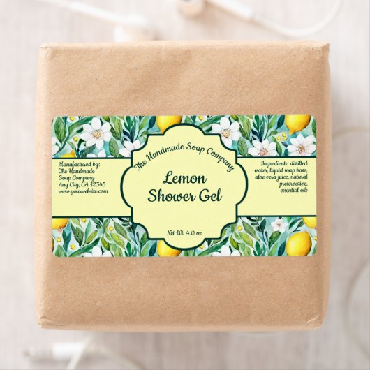 Lemon Cosmetics Jar Label - 1 (Insitu)