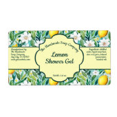 Lemon Cosmetics Jar Label - 1 (Voorkant)