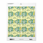 Lemon Cosmetics Jar Label - 1 (Full Sheet)