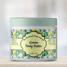 Lemon Cosmetics Jar Label - 1